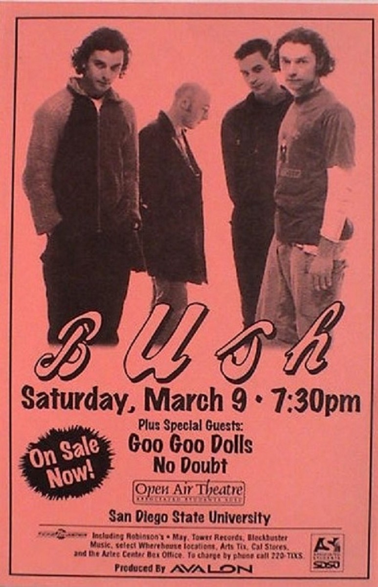 BUSH / GOO GOO DOLLS / NO DOUBT 1996 