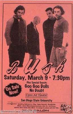 BUSH / GOO GOO DOLLS / NO DOUBT 1996 