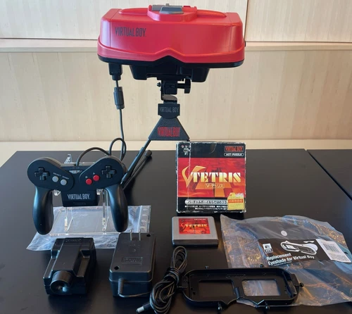 Nintendo Virtual Boy cleaned w/ Ribbon Cable Upgrade/New Capacitors & V-Tetris