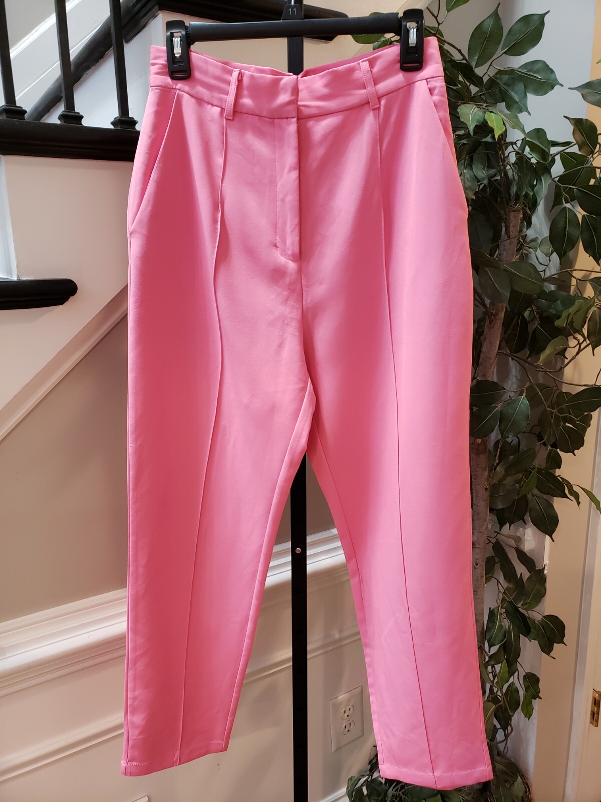 Oh Polly Women's Pink Solid Polyester Pull On Bel… - image 1