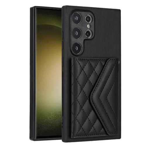 Grid Leather Card Slot Phone Case For Samsung S24 S23 S22 A54 A14 A53 A13 A25 - 第 11/15 張圖片