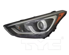 TYC Left Side Halogen Headlight For Hyundai Santa Fe Sport w/ LED BAR 2017-2018