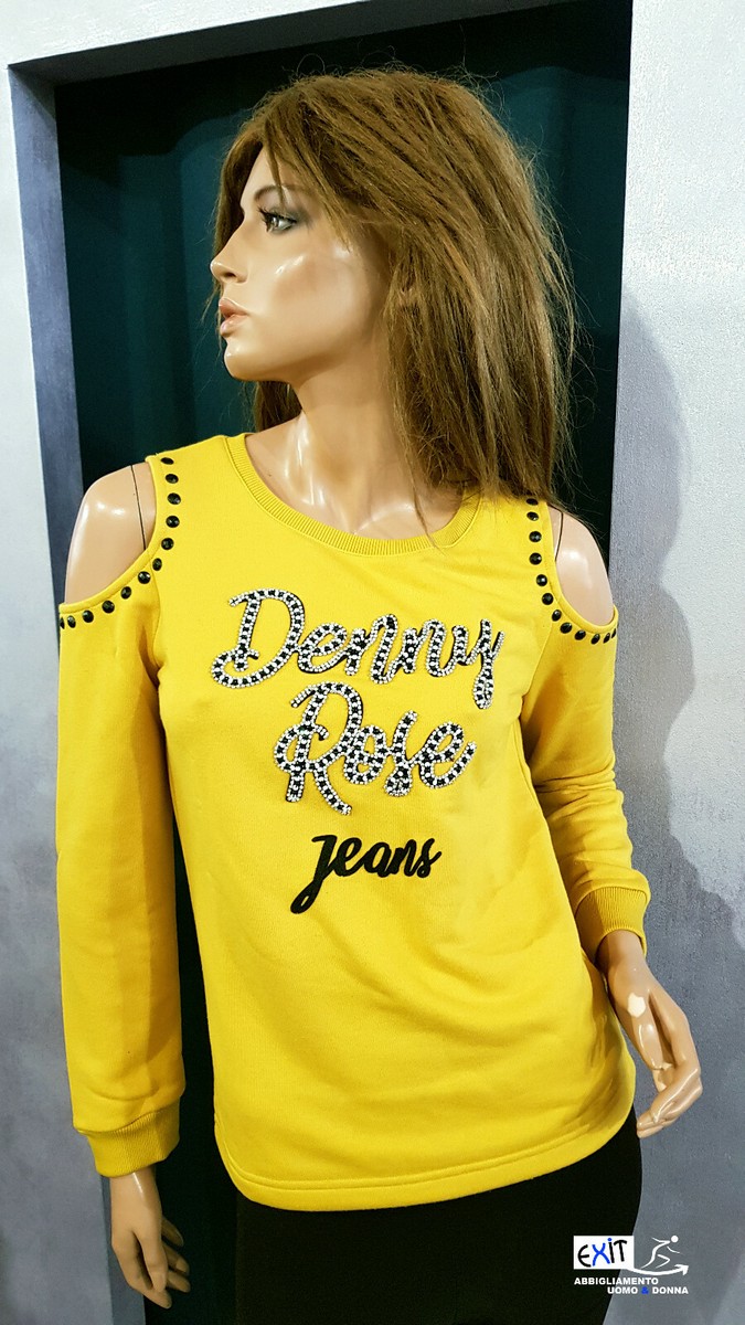 Denny Rose maglia felpa 921ND64004 collezione Jeans inverno