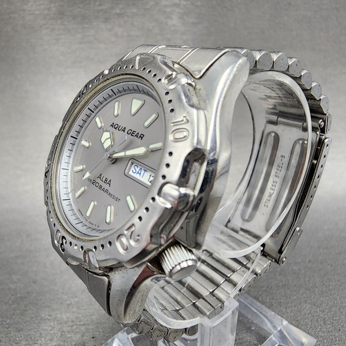 【超希少】 SEIKO ALBA ハイパーテック ダイビングウォッチ 水深計 SEIKO ALBA HYPER-TECH Diving Watch Water Depth Gauge