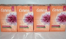(24) CARESS DAILY SILK BAR SOAP FLORAL OIL ESSENCE 6-3.15 OZ EA TOTAL 24 BARS