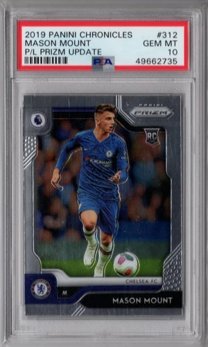 Mason Mount 2019-20 Chronicles EPL Prizm Update #312 Rookie RC PSA 10 Man United