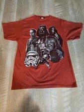 STAR WARS Changes USA T-Shirt Lg darth vader boba fett palpatine tarkin 1995 Red