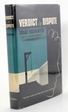 Verdict in Dispute Edgar Lustgarten True Crime Vintage Scribner 1st Edition 1950