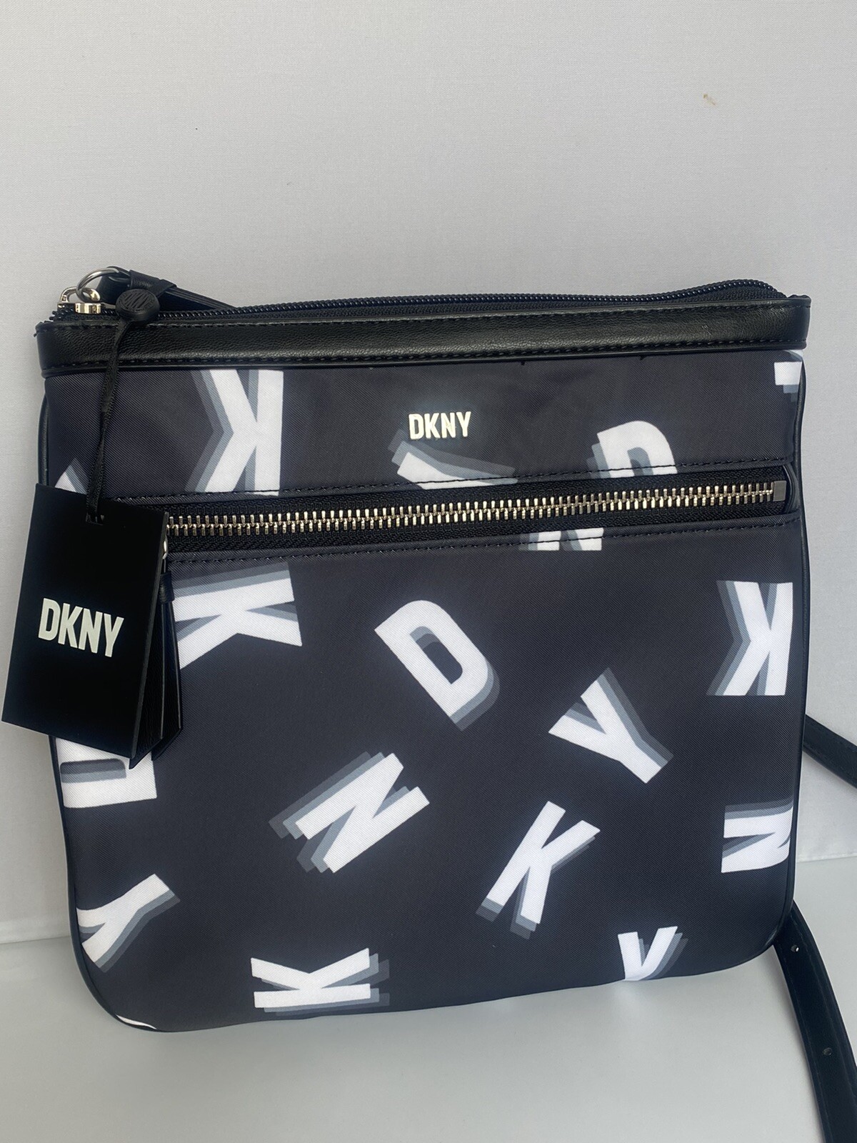 DKNY CASEY ZIP Crossbody Bag Purse Nylon NWT eBay