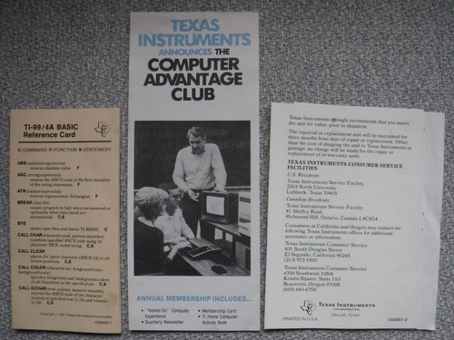TI-99/4A MANUAL lot Beginners Basic-Catalog-Reference-Parsec-4A Flyer-Impossible - Picture 12 of 14