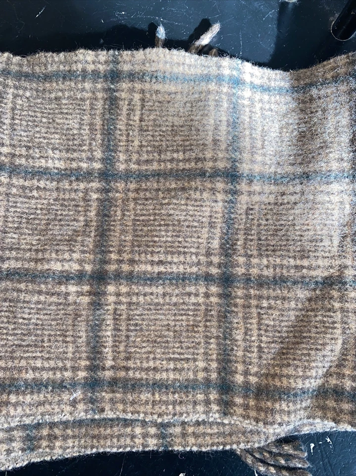 $60 Polo Ralph Lauren Hombre Lana Marrón Verde Cuadros 80% Lana Cojas Italia Nuevo Foto 4 de 4