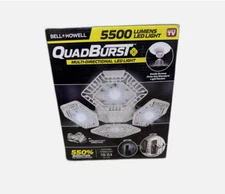 Bell + Howell QuadBurst 192 LED Garage Light 5500 Lumens Adjustable Heads