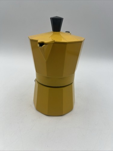 Yellow Stovetop Espresso Maker Italian Cuban ALUMINUM Coffee Maker 12 CUPS - Bild 12 von 14
