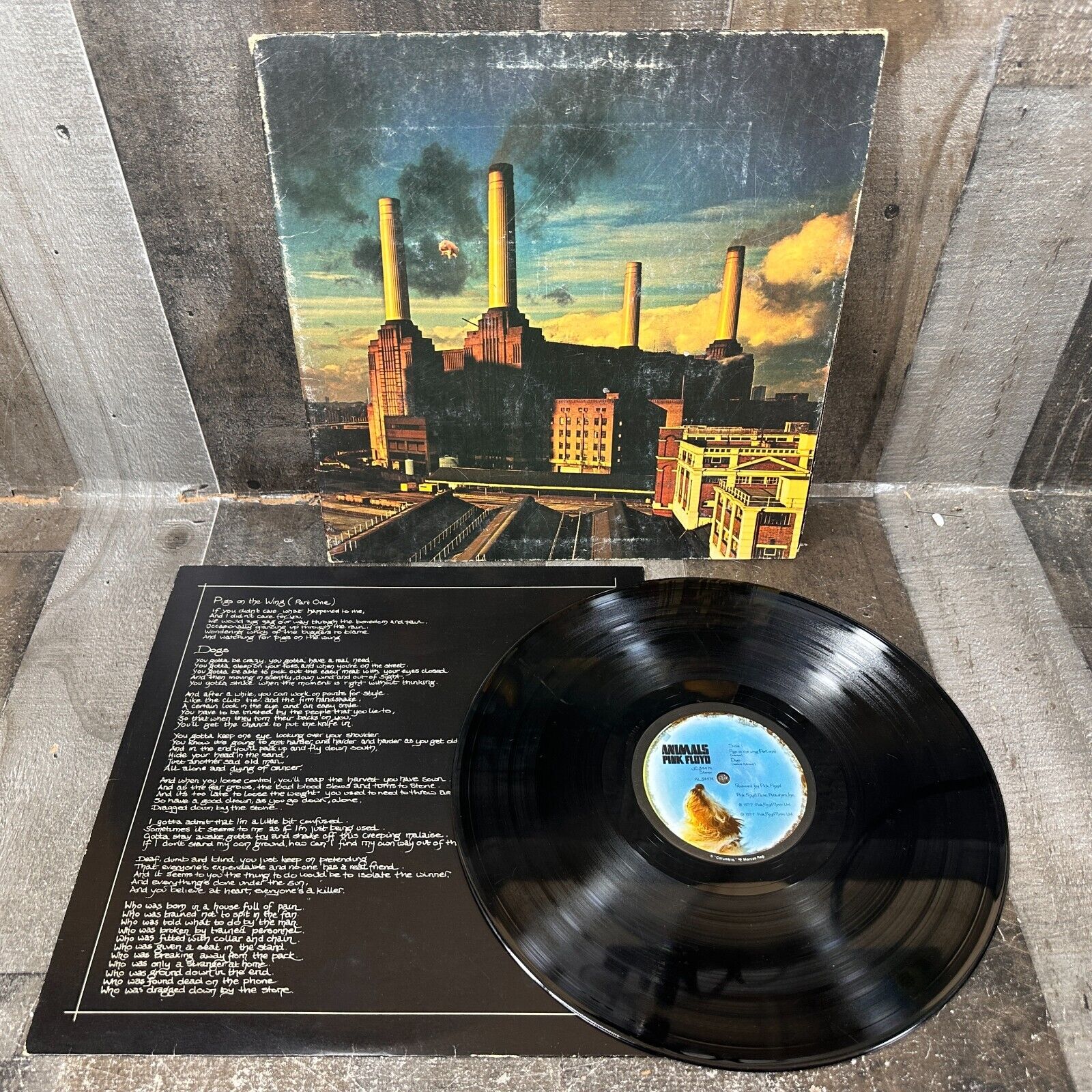 Pink Floyd -  Animals -  LP Record Album 1977 JC34474 Columbia