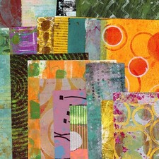 Printed Collage Papers, Printed Painted Papers, Mixed Media, Ephemera 20 Designs