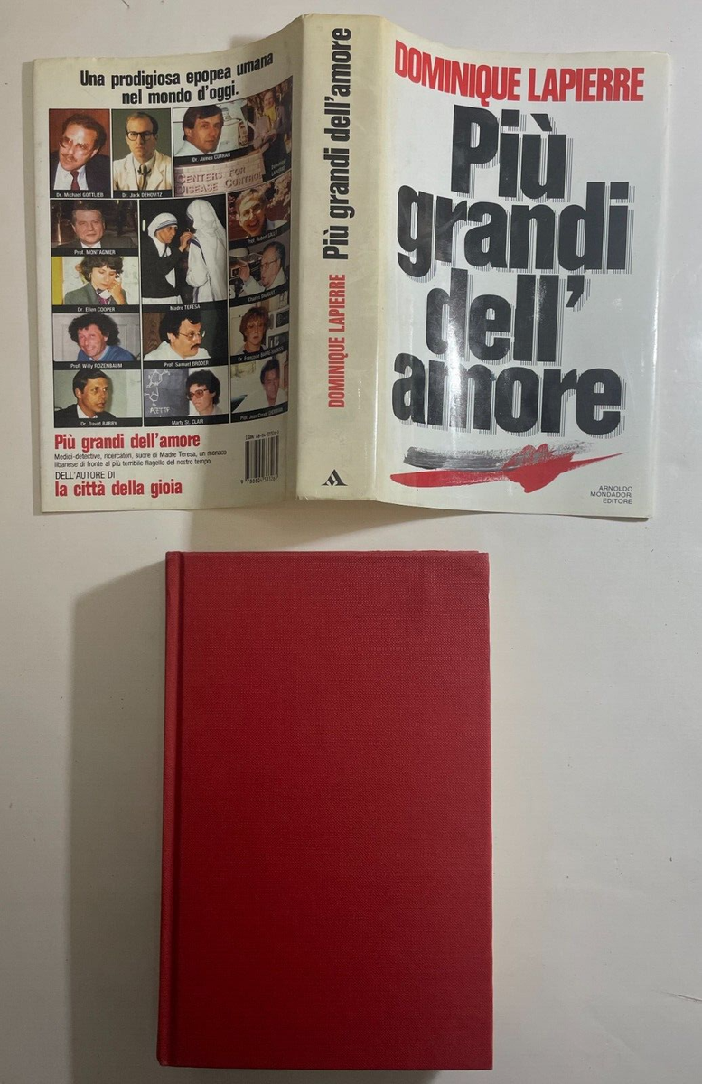 Libro Dominique Lapierre Più grandi dell'amore 1990 Prima edizione