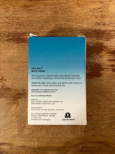 Disney Resorts H20+ Set of 4 Sea Salt Facial & Bath Bar Soaps New Sealed - Picture 5 of 6