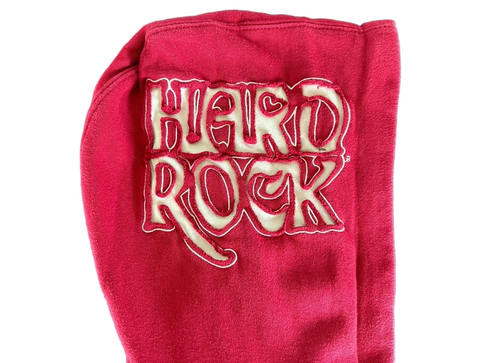 Hard Rock Café New Orleans Peace Love Sudadera con Capucha Roja Cremallera Completa Para Mujer Grande Y2K Foto 4 de 4