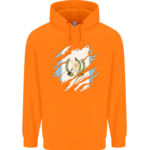 Torn Guatemala Flag Guatemalan Day Football Childrens Kids Hoodie - Picture 29 of 88