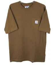 Carhartt WorkWear K87 Heavyweight Pocket T-Shirt Men's Medium Brown