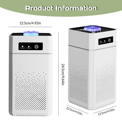 Air Purifier for Home Large Room True HEPA Washable Filter Allergies Odor Smoke - Picture 2 of 15