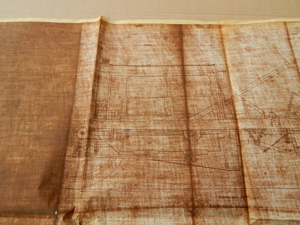 copia cartacea disegno tecnico auto da corsa, forse è una Fiat - Immagine 4 di 4