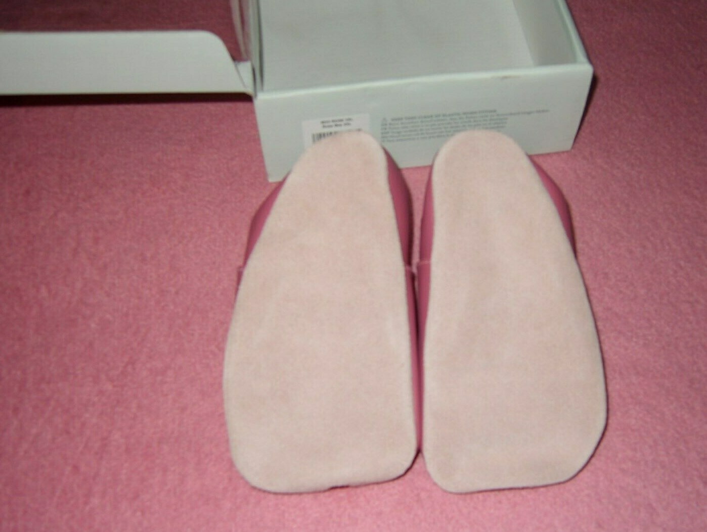 SAOLA PANTOFOLE IN PELLE BOBUX ROSA BAMBINA TAGLIA 5 6 NUOVE CON SCATOLA