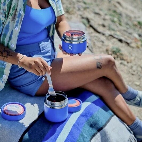 ¡NUEVO! FRASCO DE COMIDA AISLANTE Hydro Flask en acero inoxidable “Blackberry” 12 oz, ¡RARO! - Imagen 18 de 18