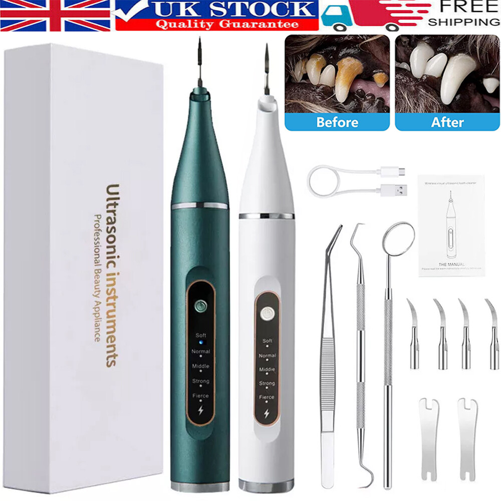 Dog Plaque and Tartar Remover, Ultrasonic Teeth Cleaner for Dogs and Cats
