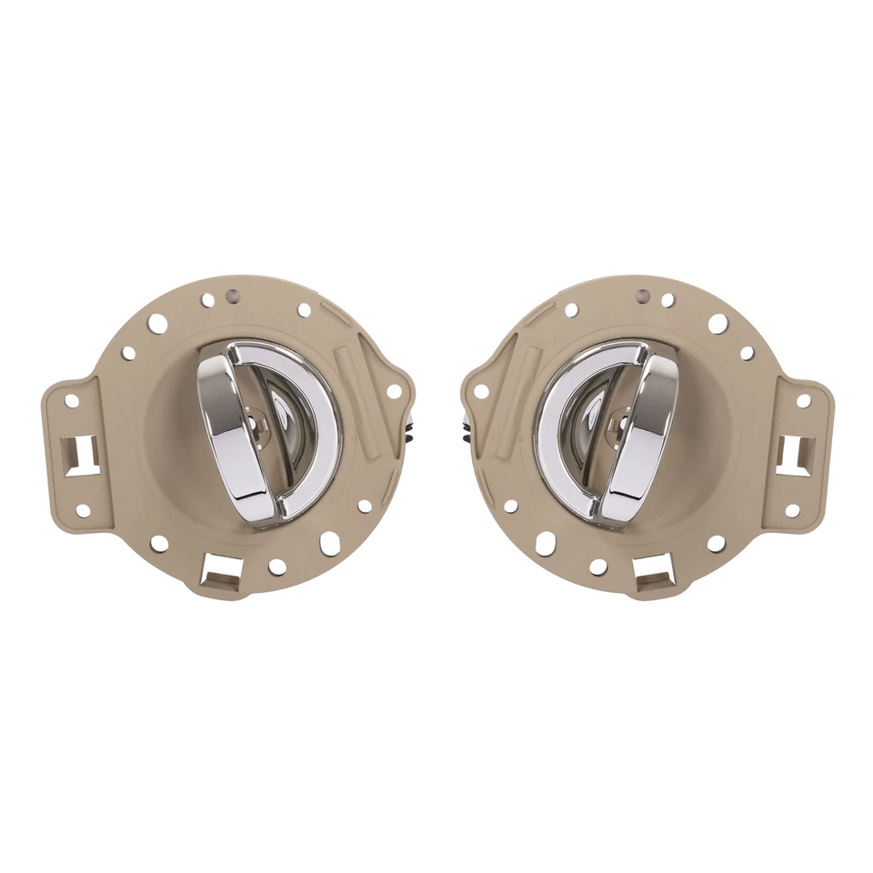 For Jeep Commander 2006-2010 Silvery & Tan Inside Inner Door Handle Chrome - Image 2 of 4