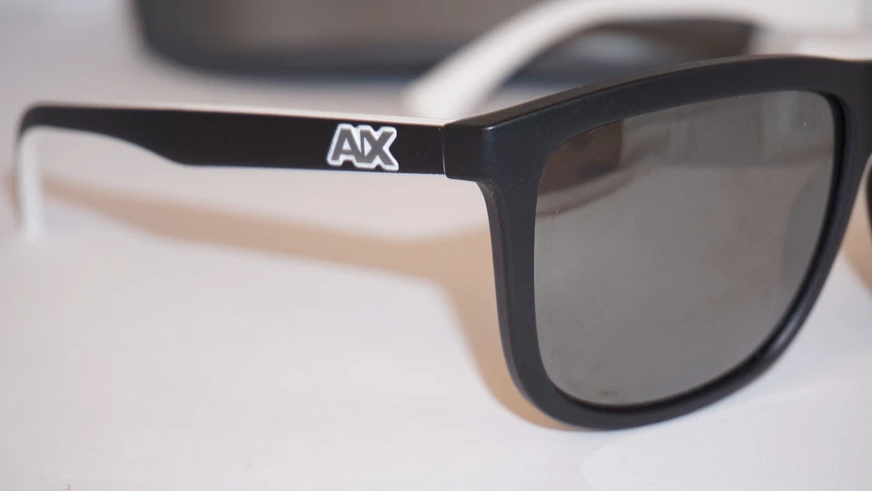 Armani Exchange Sunglasses New Black Grey Mirror AX4093S 8078Z3 56 18 145 - Image 2 of 4