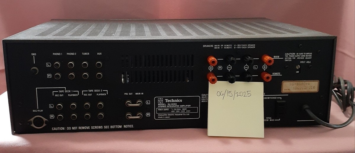 Technics SU-8080 Amplifier 