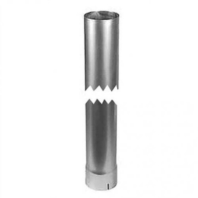 Exhaust Stack - 3'' x 12'' Straight Chrome