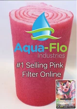 12" x 12 Feet FILTER PAD MEDIA KOI PONDS BONDED BIO BALL+ PINKY PIGGY CARD