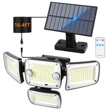 Solar Outdoor Lights, Motion Sensor Security Lights with Remote Control, 3000...