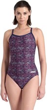 Arena Abstract Tiles One Piece Swimsuit Size 26 Drop Back NWT