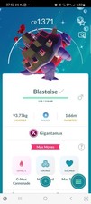 Pok mon Go   Shiny Blastoise Gigantamax  20K Stardust or 30 day Tr de  