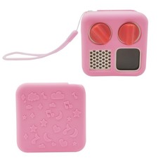 Anti-Slip Silicone Cover for YOTO Mini Audio Player, Protective Sleeve pink