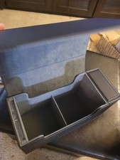 Trading Card Deck Storage Box 200  Holder Magnetic Leather Black W/ Dividers