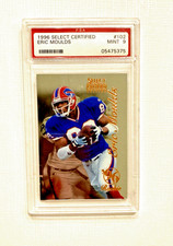 Eric Moulds 1996 Select Certified #102 PSA 9 MINT #05475375 NFL Buffalo Bills RC
