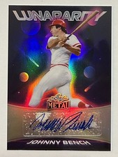 2026 LEAF METAL BASEBALL JOHNNY BENCH #10/10 SILVER PRISMATIC AUTO CARD #L-JB1