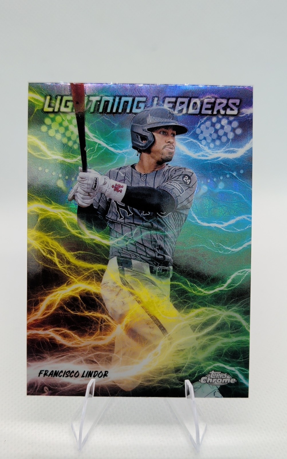 2025 Topps Chrome Lightning Leaders Francisco Lindor #LL-7