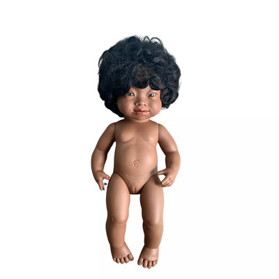 Miniland 31154 Puppe Baby (afrikanisches Mädchen) 40 cm