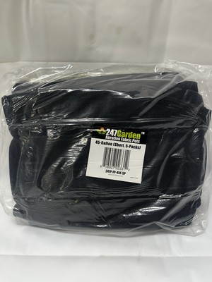 247 Garden 45 Gallon Grow Bags Plant Pots Fabric Planters (5-Pack)