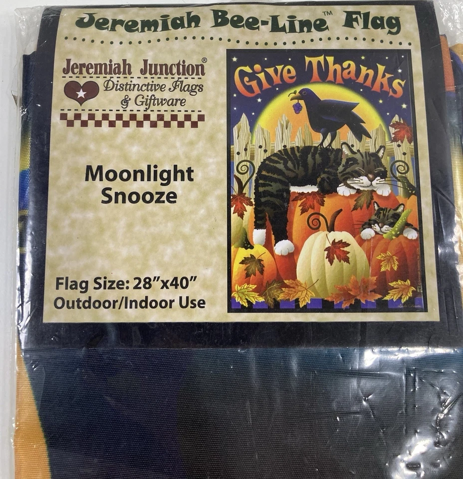 Dar Gracias Casa Otoño Bandera Calabaza Gato Pájaro Halloween Fiesta Granja Decoración Rústica Foto 2 de 4
