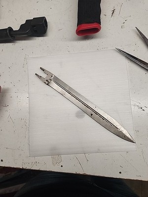 Vintage M/1896 Swedish Steel Mauser Bayonet Blade Only EJ AB Anchor Crown 