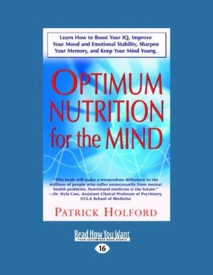 Optimum Nutrition for the Mind Paperback Patrick Holford
