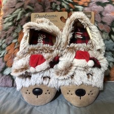 Dearfoams Cozy Comfort Matching Family Lil Bear Slippers Size 11/12 Kids