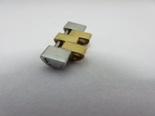 ROLEX Genuine 1 Link Datejust 16233 16013 Watch Band Bracelet Parts SS/YG 15.5mm - Picture 7 of 9