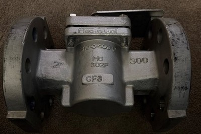 Fluoro Seal 2'' 300LB Flanged SS316 CF3 Figure 302F Plug Valve 300 PSI